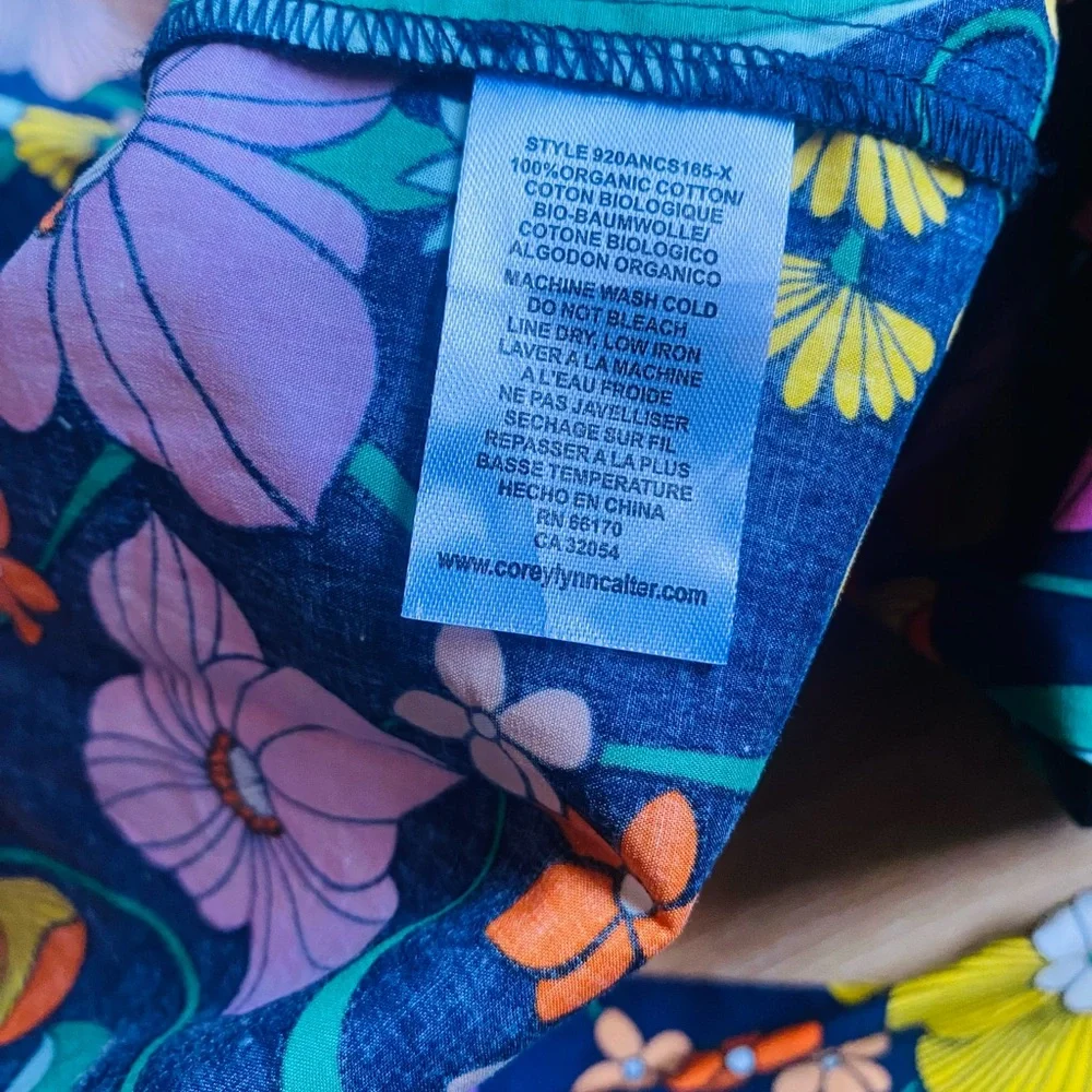 NWT Anthropologie Corey Lynn Calter XS Flowered Paper bag Midi Skirt Pockets - Picture 9 of 9